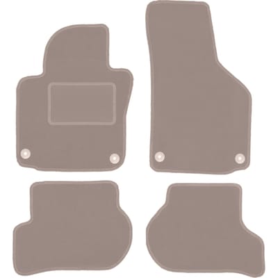 Beige velours matten voor: Skoda Yeti crossover (2009-2017)