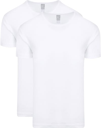 Alan Red Copenhagen T-shirt O-Hals Wit 2-Pack - Maat XL - Heren - Basic T-shirt