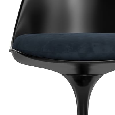 Knoll International - Saarinen Tulip Stoel - Eva 170 - notte - zwart - blauw