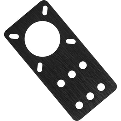 NEMA 17 Geanodiseerde Aluminium Stappenmotor Montageplaat 3D Printer Accessoires(Zwart) black