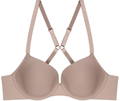 Triumph BH Pure Micro WHP - Racerback bh - Balconette en T-shirt Bh - Naadloze cups - 90B - Taupe