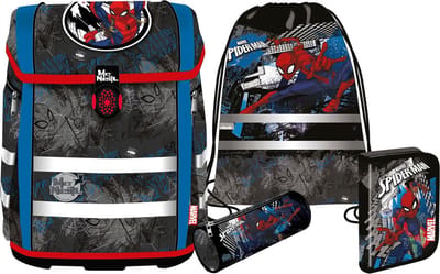 McNeill Schooltas Ergo Perfecto Marvel Schoolbag Set 5-delig Spider Man Veelkleurig