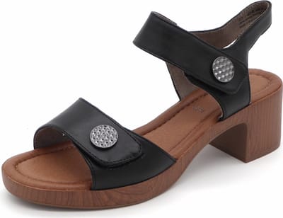 Jana Dames Sandalette - 28363-001 Zwart - Wijdte H - Maat 41