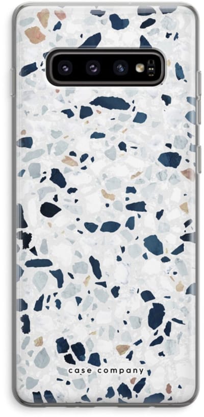 Case Company® - Hoesje geschikt voor Samsung Galaxy S10 Plus hoesje - Terrazzo N°1 - Soft Cover Telefoonhoesje - Bescherming aan alle Kanten en Schermrand