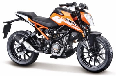 Bburago KTM 250 Duke - Modelauto - Schaal 1:18 - Oranje/Zwart/Wit