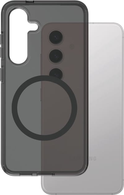 CARE by PanzerGlass Flagship Case Urban Combat Smokey w. Black QI Compatible Samsung Galaxy S25+