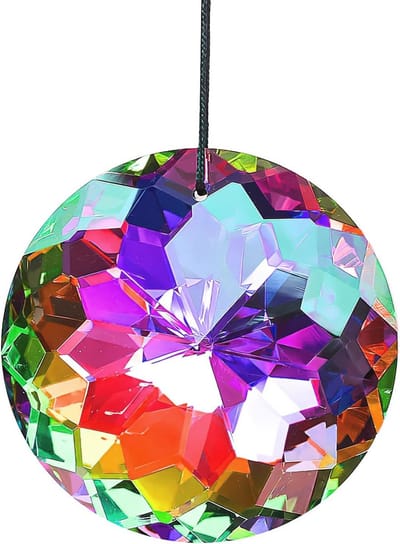 Kristallen prismenkogel regenboog voor hangende decoratie in huis en tuin