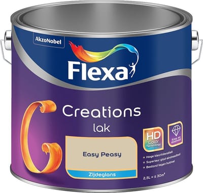 Flexa - Creations Lak Zijdeglans - Easy Peasy - Mengverf - 2,5 L