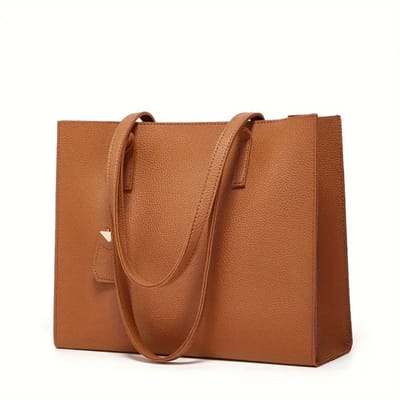 Livano Handtas Dames - Schoudertas - School - Shopper - Schooltas - Werktas - Bruin
