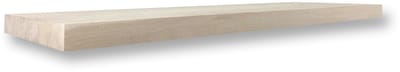 Zwevende wandplank 100 x 25 cm eiken recht - Wandplank - Wandplank hout - Fotoplank - Boomstam plank - Muurplank - Muurplank zwevend