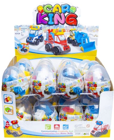 Duckiez Blokjes-Bouw Je Eigen Auto - 24 stuks