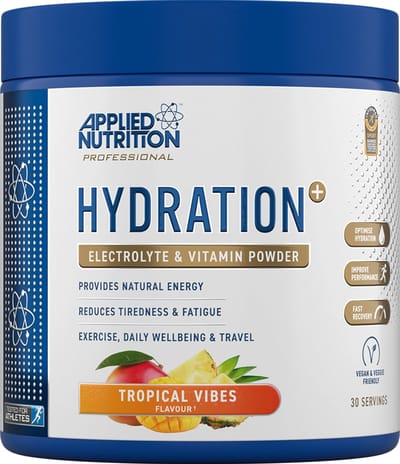 Applied Nutrition - Hydration+ - Complete Electrolyte & Vitamin Powder - Tropical Vibes - Hydratatie - Elektrolyten - Electrolytes - Hydration - Magnesium