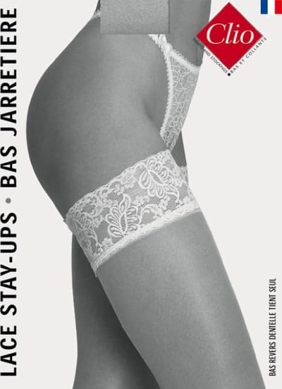 Clio Hold Ups - Hold Up Kousen - Kanten Boord - Sexy Chic - 15 Den. - T3 - Medium - Beige