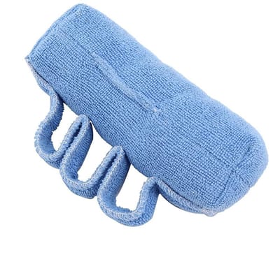 Cone met vinger scheider - hand en vinger hulp voor ouderen - bedlegerige patiënten - vinger verzorging - anti-doorligwonden (blauw)