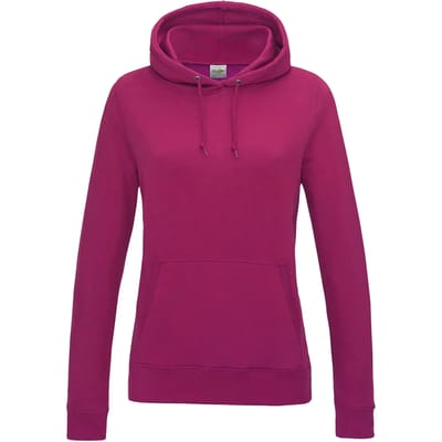 Just Hoods Women´s College Hoodie JH001F - Hot Pink - L