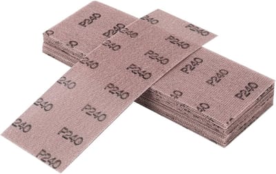 Dailygoods- Schuurgaas Professioneel - 80x230mm - 25 Stuks - Korrel P240 - Voor Handschuren - Vlakschuurmachines - Hoogwaardige Materialen - Schuurpapier