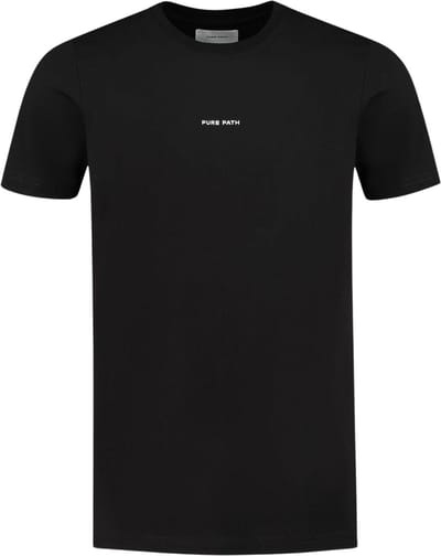 Purewhite - Heren Regular fit T-shirts Crewneck SS - Black - Maat M