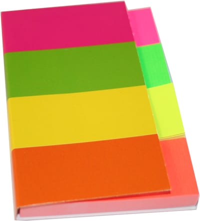 Kores pagemarker - papier, 20 x 50 mm, neonkleuren