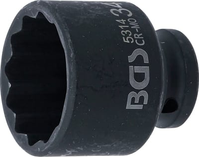BGS Kracht Dopsleuteldop twaalfkant - 1/2 - 34 mm