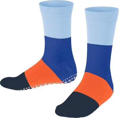 FALKE Summer Slofsokken Noppen op de zool katoen huissokken kinderen blauw - maat 23-26