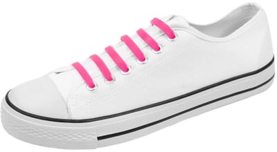 Nooit meer veters strikken met deze elastische schoenveters - elastische sneakerveters - 2x8 stuks - Kleur: Roze