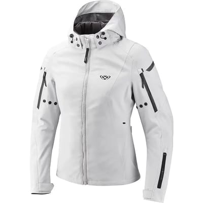 Ixon Burning Lady Lichtgrijs Textiele Motorjas - Jas