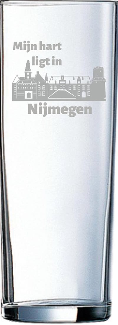 Gegraveerde longdrinkglas 31cl Nijmegen