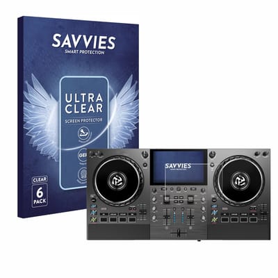 Savvies - Screenprotector voor Numark Mixstream Pro Go - Folie Beschermfolie transparant 6 Stuks