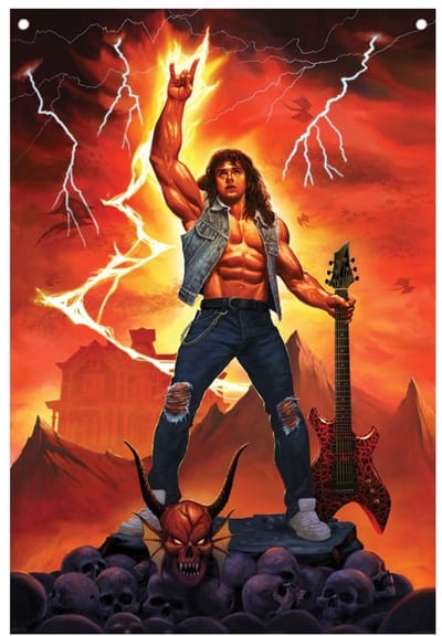 FaNaTtik Stranger Things Wall Banner Eddie Munson 120 x 85 cm Stationery