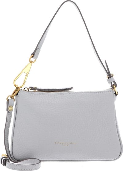 GIANNI CHIARINI Leren Schoudertas Brooke Shoulderbag Silice Lichtgrijs