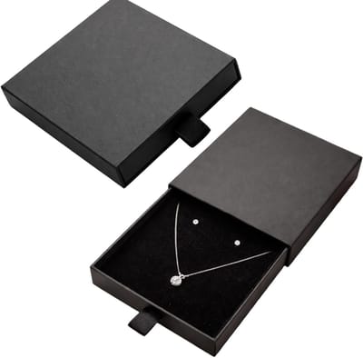 Sierra's Compacte Sieraden Doos - 2 Stuks, Papieren Sieraden Presentatie, Opbergdoos voor Sieraden en Accessoires met Schuim Inleg, Perfect voor Cadeaus en Kleine Voorwerpen