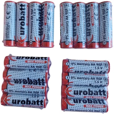 AA Batterijen - Set van 4 Stuks x 4 pakjes - Max Power - 1.5V R6P - Penlite Batterijen - Batterij - 16 batterijen