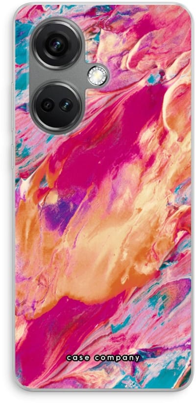 Case Company® - Hoesje geschikt voor OnePlus Nord CE 3 hoesje - Pastel Echoes - Soft Cover Telefoonhoesje - Bescherming aan alle Kanten en Schermrand