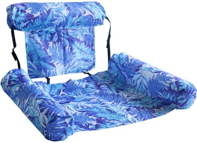 Opblaasbare zwembadmatras voor volwassenen – Stevige drijvende loungestoel en zwemnoedel voor zomerse, strand-, meer- en zwembadfeestjes – Comfortabele waterlounge voor ontspanning en plezier