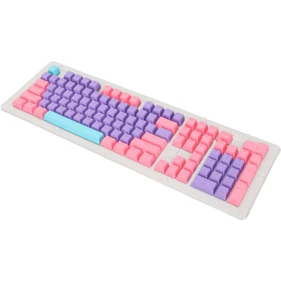 Capsules de clavier PBT Moulage par injection bicolore Transmission de la lumière Hauteur OEM Capsules de clavier combinées DIY pour mécanique pink