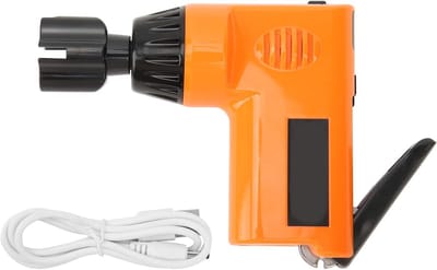 Elektrische Snaarwinder - Gitaar Opwinder - Snaren Wisselen - Ingebouwde Batterij - 237 g - Oranje