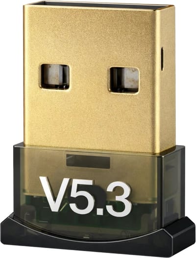 Nuvance Bluetooth-adapter - 5.3 - Bluetooth-ontvanger - USB - Bluetooth-dongle PC - Geschikt voor Windows 11/10/8/7
