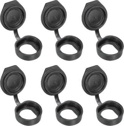 Dust Cover 19mm - 6pcs Rubber Waterproof - Sleutels Cam Lock Stofhoes voor 19mm Cam Lock Zwart