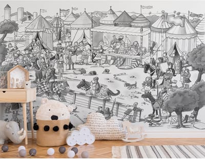 Fotobehang Knightb&w DD114813 A.S. Création XXL 5 | Fotobehang online webshop