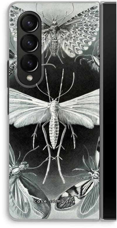 Case Company® - Hoesje geschikt voor Samsung Galaxy Z Fold4 hoesje - Haeckel Tineida - Soft Cover Telefoonhoesje - Bescherming aan alle Kanten en Schermrand