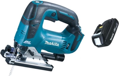 Makita DJV182Y1J 18V Li-Ion Accu decoupeerzaag body + (1x 1.5Ah accu) in Mbox - D-greep - variabel - koolborstelloos