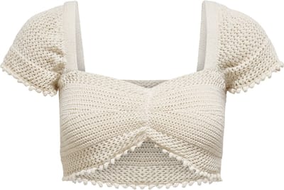 ONLY - ONLSUMMER LIFE CROPPED S/S TOP EX KNT - Dames - Gebreide truien