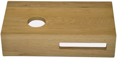 Sanifun Hak Planchet 400 x 210 x 100 Links – Massief Eikenhout