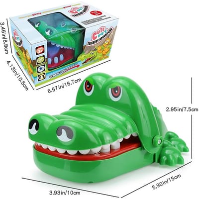 Hoge Kwaliteit Krokodil Hoge Kwaliteit Tanden Speelsets Hoge Kwaliteit Voor Jongeren Hoge Kwaliteit Alligator Hoge Kwaliteit Bijten Hoge Kwaliteit Vinger Medium groen