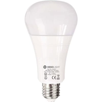 Deko Light 843517 LED-lamp Energielabel F (A - G) E27 12 W RGB, Warmwit tot koudwit (Ø x h) 74 mm x 140 mm Dimbaar, Besturing via App 1 stuk(s)