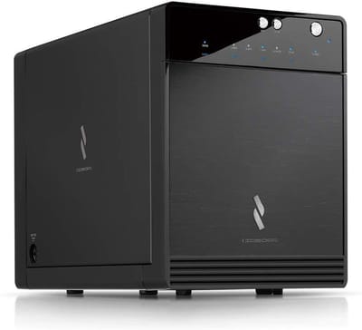 Harde Schijf Behuizing - Externe Opslag - Datamigratie - USB 3.1 Gen 2 - 4 Bay 3.5 inch - Zwart
