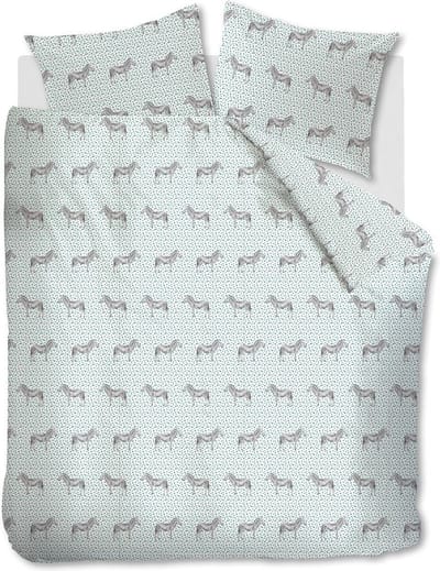 Ambiante Omari dekbedovertrek - Eenpersoons - 140x200/220 - Groen