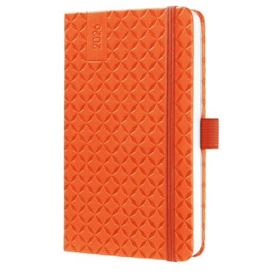 Solidchoice- Agenda 2026 - Weekplanner A6 - Hardcover - Oranje - 2 pagina's per week - Veel planningspagina's - Planner