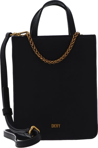DKNY Handtas Schoudertas Minnie NS Tote Blk / Gold Zwart