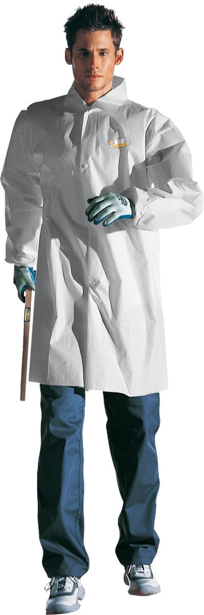 SIR SAFETY CHEMFOR Stof Werkjas HEREN Veiligheidsjas Wit - Antistatisch - Sluiting Met Drukknopen